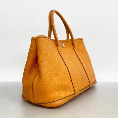 Pre-owned Hermes Orange Negonda Leather Tote Bag ()