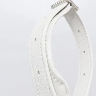 Pre-owned Hermes Orange White Silk Swift Leather Shoulder Bag ()