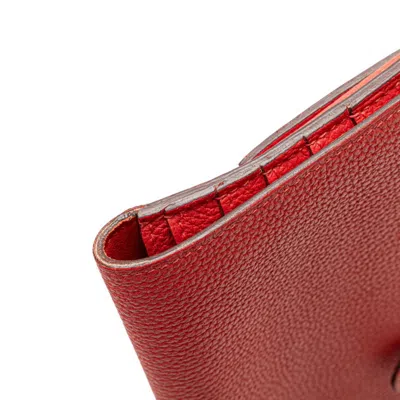 Pre-owned Hermes Pink Togo Leather Long Wallet (bi-fold) ()