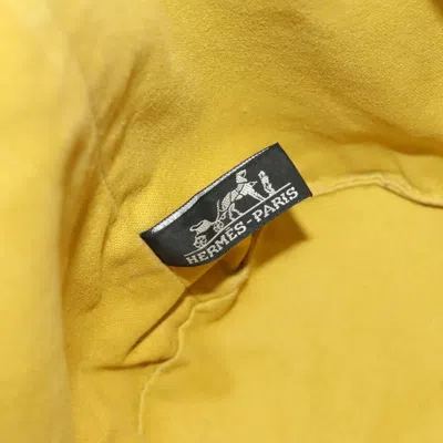 Pre-owned Hermes Polochon Mimile Drawstring Backpal Canvas Orange Canvas Backpack Bag ()