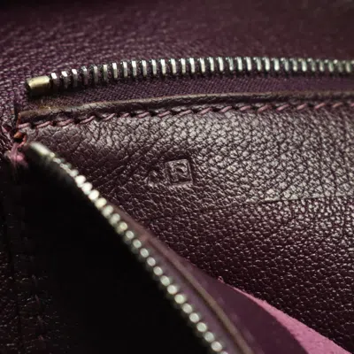 Pre-owned Hermes Purple Raisin Leather Tote Bag ()