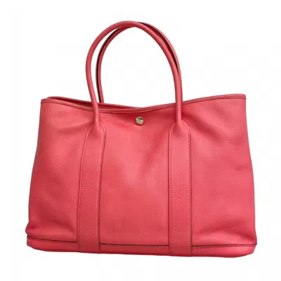 Pre-owned Hermes Rose Azalee Epsom Leather Tote Bag () In Pink