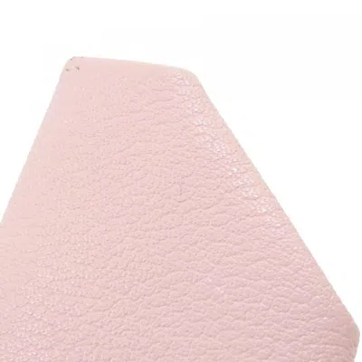 Pre-owned Hermes Rose Sakura Chevre Leather Coin Purse/coin Case () In Pink