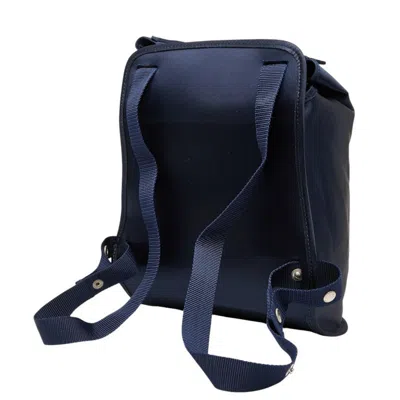 Pre-owned Hermes Sherpa Green Navy Nylon Backpack () In Multi