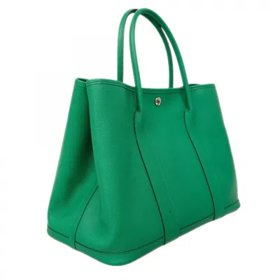 Pre-owned Hermes Silver Epsom Leather Tote Bag ()