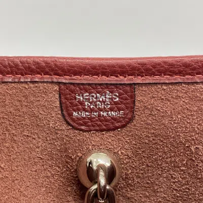 Pre-owned Hermes Rouge H Togo Leather Shoulder Bag () In Red