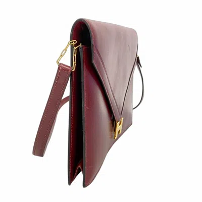 Pre-owned Hermes Rouge H Box Calf Leather Shoulder Bag () In Red
