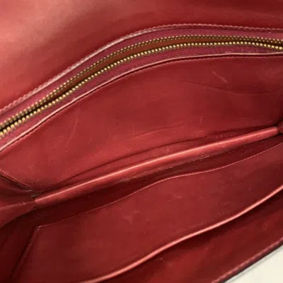 Pre-owned Hermes Rouge H Box Calf Leather Shoulder Bag () In Red