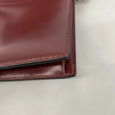 Pre-owned Hermes Rouge H Box Calf Leather Shoulder Bag () In Red
