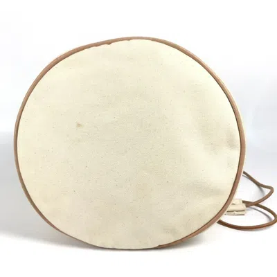 Pre-owned Hermes White Cotton Shoulder Bag ()