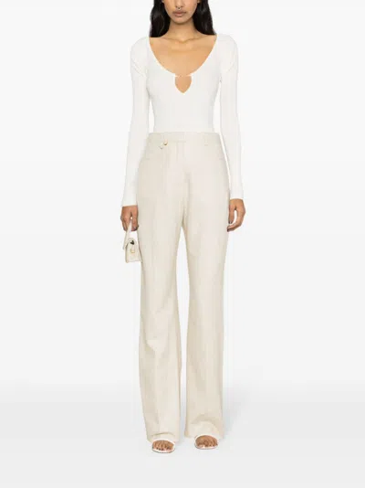 Jacquemus Chic And Stylish Pralu Top In White