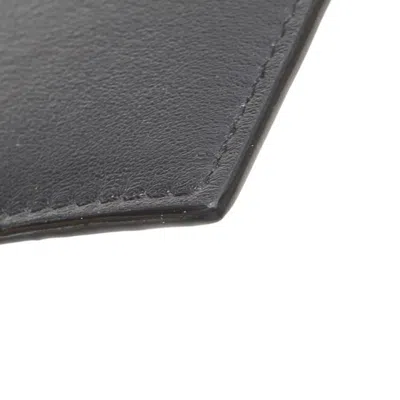 Pre-owned Jimmy Choo Black Leather Coin Purse/coin Case ()