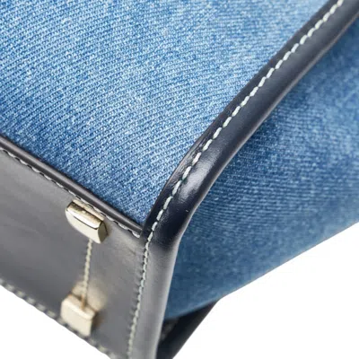 Pre-owned Jimmy Choo Black Denim Leather Handbag Shoulder Bag ()