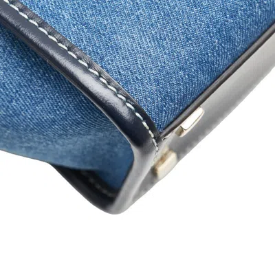 Pre-owned Jimmy Choo Black Denim Leather Handbag Shoulder Bag ()