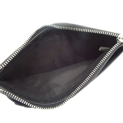 Pre-owned Jimmy Choo Black Leather Card Wallet ()