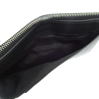 Pre-owned Jimmy Choo Black Leather Card Wallet ()