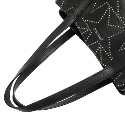 Pre-owned Jimmy Choo Black Leather Handbag Tote Bag ()