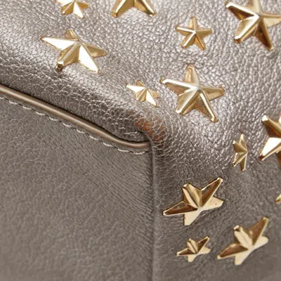 Pre-owned Jimmy Choo Gray Leather Handbag Tote Bag ()