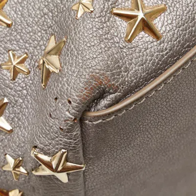 Pre-owned Jimmy Choo Gray Leather Handbag Tote Bag ()