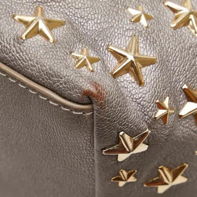 Pre-owned Jimmy Choo Gray Leather Handbag Tote Bag ()