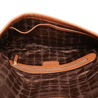 Pre-owned Kate Spade Beige Brown Raffia Leather Clutch Bag ()