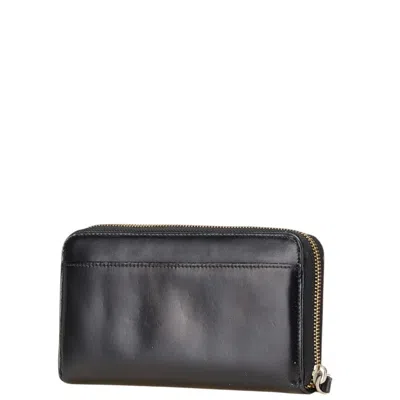 Pre-owned Kate Spade Black Leather Long Wallet (bi-fold) ()