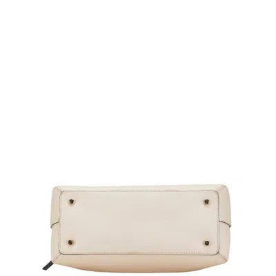 Pre-owned Kate Spade Beige Navy Leather Handbag Shoulder Bag () In Multi