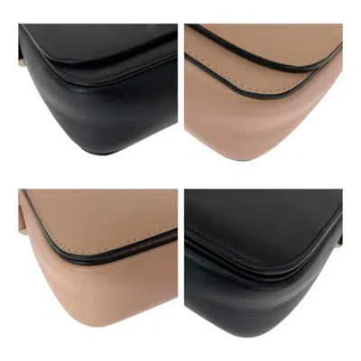 Pre-owned Kate Spade Black Pink Leather Pochette Shoulder Bag () In Multi