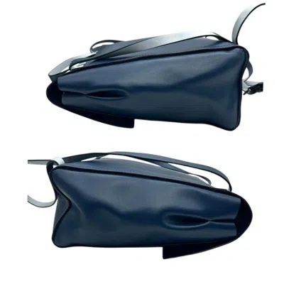 Pre-owned Kate Spade Blue Navy Leather Backpack ()