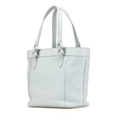 Pre-owned Loewe Baby Blue Leather Handbag Tote Bag ()