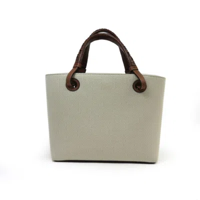 Pre-owned Loewe Beige Brown Jacquard Tote Bag ()