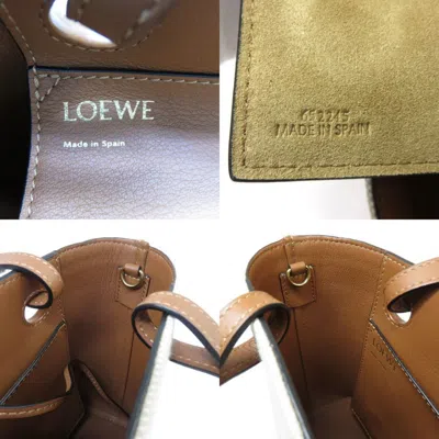 Pre-owned Loewe Beige Brown Jacquard Tote Bag ()