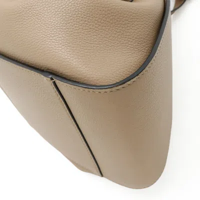 Pre-owned Loewe Beige Brown Leather Handbag Shoulder Bag () In Multi