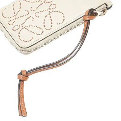 Pre-owned Loewe Beige Leather Long Wallet (bi-fold) () In Sand