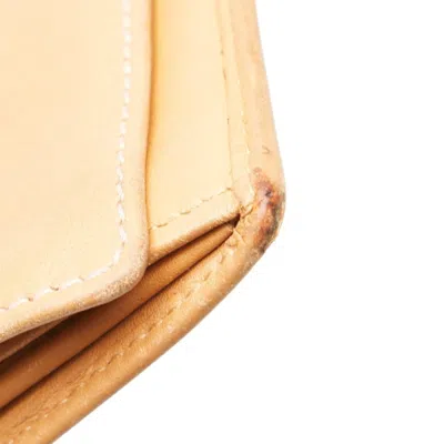 Pre-owned Loewe Beige Leather Suede Long Wallet (bi-fold) () In Sand