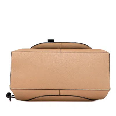 Pre-owned Loewe Black Brown Leather Handbag Shoulder Bag () In Multi