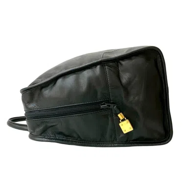 Pre-owned Loewe Black Leather Boston Bag Handbag ()