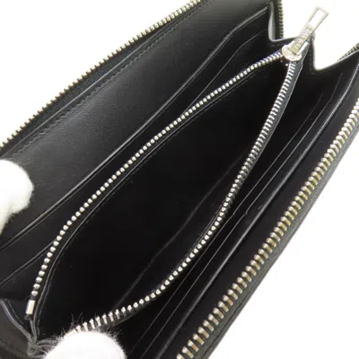 Pre-owned Loewe Black Leather Long Wallet (bi-fold) ()