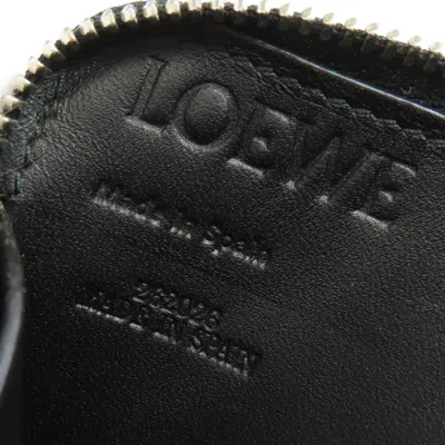 Pre-owned Loewe Black Leather Long Wallet (bi-fold) ()