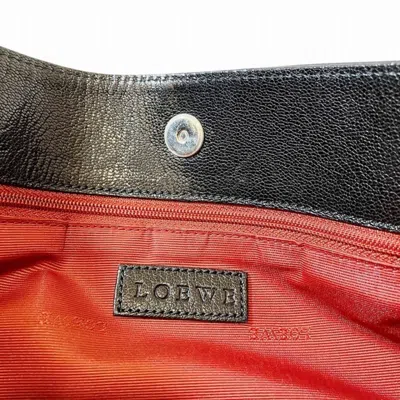 Pre-owned Loewe Black Leather Shoulder Bag ()