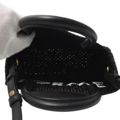 Pre-owned Loewe Black Raffia Tote Bag ()