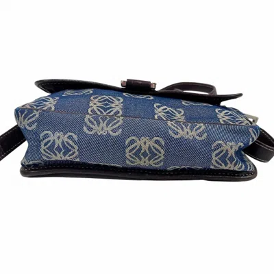 Pre-owned Loewe Blue Denim Shoulder Bag ()