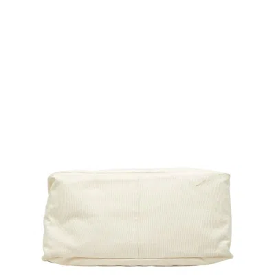 Pre-owned Loewe Blue Ivory White Canvas Tote Bag ()