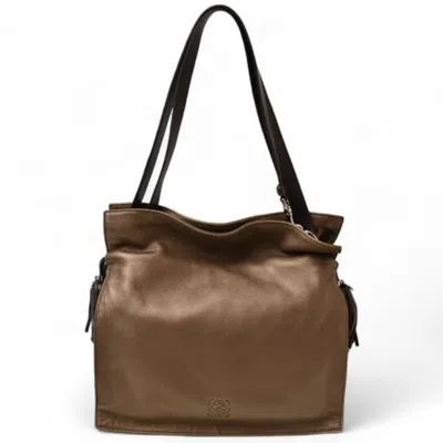 Pre-owned Loewe Bronze Leather Shoulder Bag () In Brown