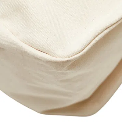 Pre-owned Loewe Blue Ivory White Canvas Tote Bag ()