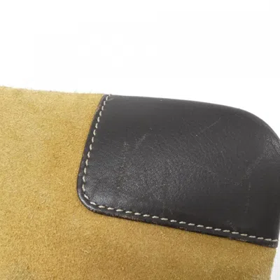 Pre-owned Loewe Brown Gold Suede Leather Shoulder Bag () In Multi