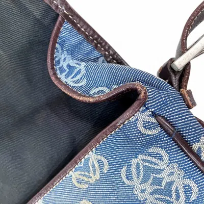 Pre-owned Loewe Blue Denim Shoulder Bag ()