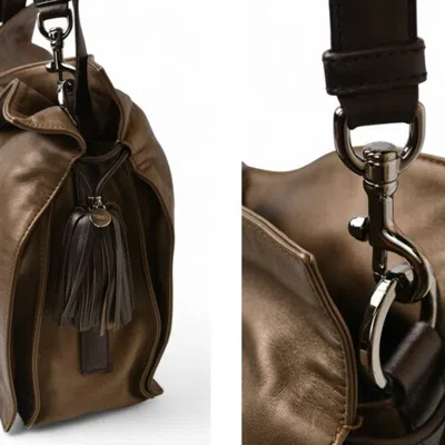 Pre-owned Loewe Bronze Leather Shoulder Bag () In Brown