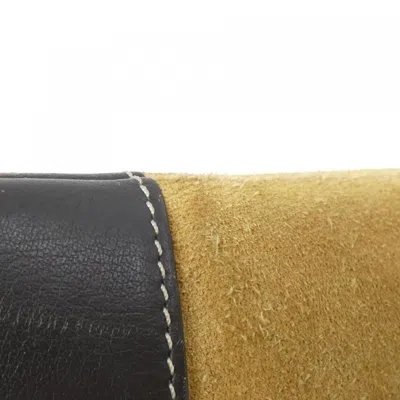 Pre-owned Loewe Brown Gold Suede Leather Shoulder Bag () In Multi