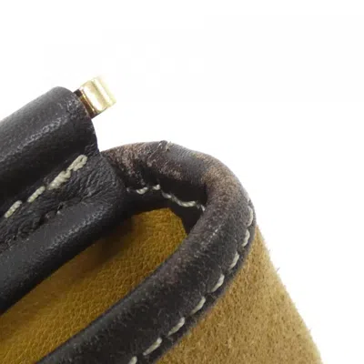 Pre-owned Loewe Brown Gold Suede Leather Shoulder Bag () In Multi
